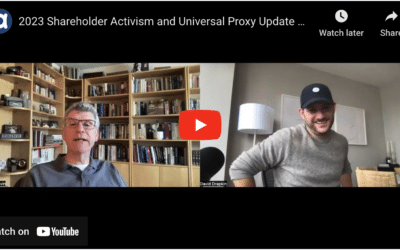 Update on Activism and Universal Proxy with Michael R. Levin